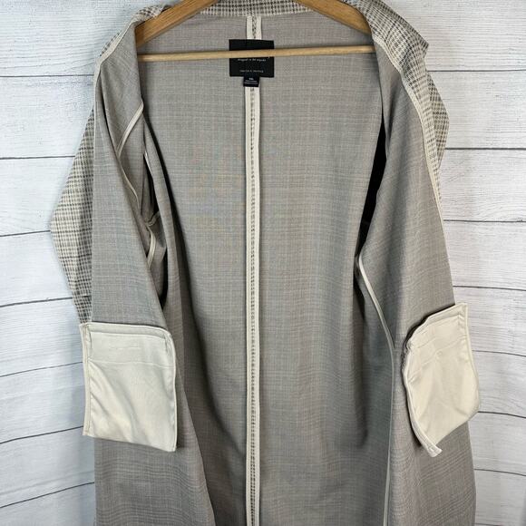 Sanctuary Womens size XXL Catalina Plaid Button Front Long Coat Jacket Blazer - Picture 9 of 11